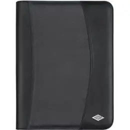Tagungsmappe Wedo 5854301 58 54301 Elegance schwarz A4 inkl. Block / Außentasche