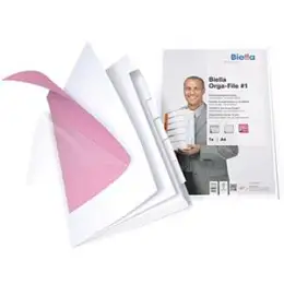 Ordnungsmappe Biella 0324406.01 Orga-File #1 A4 weiß matt 6-teilig, Karton 240g, Pack 10 Stk
