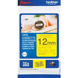 Schriftband-Kassette Brother TZe-631S schwarz auf gelb 12mm /4m laminiert