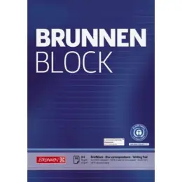 Briefblock Brunnen 10-5261701 105261701 A4 liniert 50 Blatt 70g Recyclingpapier
