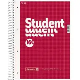 Collegeblock Brunnen 10-67728 1067728 Student A4 kariert 160Blatt Lin.28 ECF