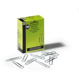 Aktenklammern Durable 1224-25 122425 50mm verzinkt glatt rund, Pack 100 Stk