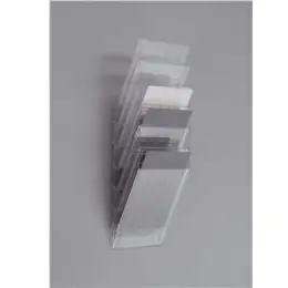 Wand-Prospekthalter Durable 1709760400 Flexiboxx 6 A4 transparent 6 Fächer