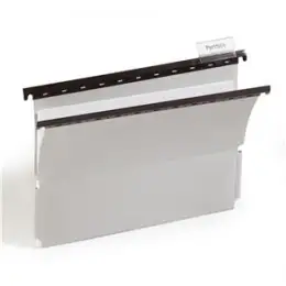 Hängemappe Durable 2601-10 260110 grau A4 PP mit Reiter u. seitlichen Laschen, Pack 25 Stk