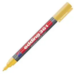 Whiteboardmarker Edding 361 4-361005 1mm, Rundspitze, gelb, Pack 10 Stk