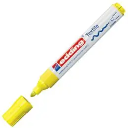 Textilmarker Edding 4500 4-4500065 2-3mm, Rundspitze, neongelb, Pack 10 Stk