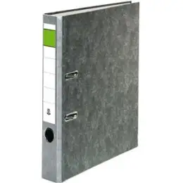 Ordner 120007080 A4, 50mm, Pappe/Wolkenmarmor, grauer Rücken
