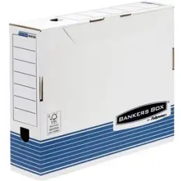 Archivschachtel Fellowes 0023601 Bankers Box A3 100mm weiß/blau, Pack 10 Stk
