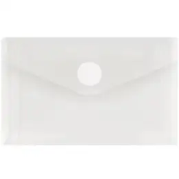 Visitenkartentasche FolderSys 40119-10 transparent mit Klettverschluss, Pack 10 Stk