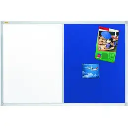 Kombiboard Franken CB300203 X-tra! Line 60x90cm blau Alurahmen mit Ablageleiste