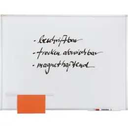 Whiteboard Franken SC3104 X-tra! Line 100x200cm lackiert Aluminiumrahmen mit Ablageleiste