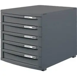 Schubladenbox HAN 1505-191 Contur dunkelgrau 5-geschlossene Schubladen