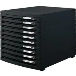 Schubladenbox HAN 1510-13 Contur schwarz 10-geschlossene Schubladen