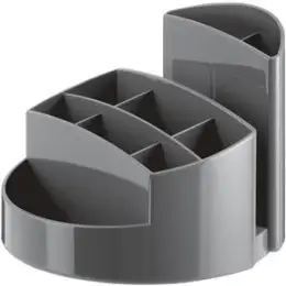 Köcher HAN 17460-191 Rondo dunkelgrau Kunststoff rund mit 9 Fächern