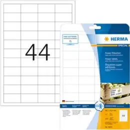 Etiketten Herma 10914 Special 48,3 x 25,4 mm weiß, Inkjet Laser Kopierer, Pack 1100 Stk/25 Blatt