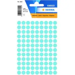 Markierungspunkte Herma 1843 Vario Ø 8mm blau, Pack 10 x 540 Stk/5 Blatt