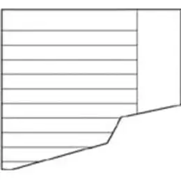 Aufgabenpapier Landre 100050435 A4/A5 gefalzt Lin. 9 liniert mit Rand, Pack 100 Bogen