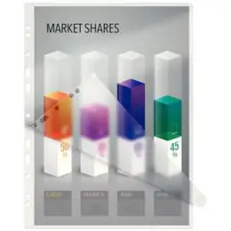 Laminierhülle Leitz 33878 iLam A4 125micron glänzend mit Abheftlochung, Pack 100 Stk