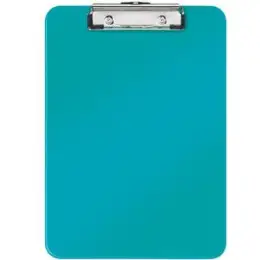 Klemmbrett Leitz 3971-00-51 39710051 Wow eisblau metallic A4 PS Klemmweite 8mm, Pack 10 Stk