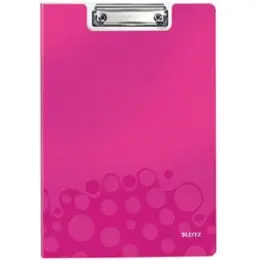 Klemmbrettmappe Leitz 4199-00-23 41990023 Wow pink metallic A4 Polyfoam-Überzug