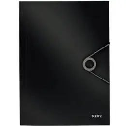Eckspannermappe Leitz 4563-10-95 45631095 Solid schwarz A4 PP, Pack 10 Stk