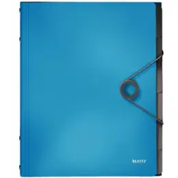 Ordnungsmappe Leitz 4569-10-30 45691030 Solid 6-Fächer A4 hellblau PP, Pack 4 Stk