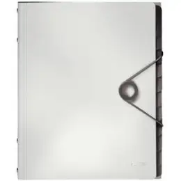 Ordnungsmappe Leitz 4570-10-01 45701001 Solid 12-Fächer A4 weiß PP, Pack 4 Stk