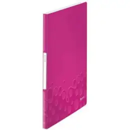 Sichtbuch Leitz 4631-00-23 46310023 Wow A4 pink-metallic PP 20 Hüllen, Pack 10 Stk
