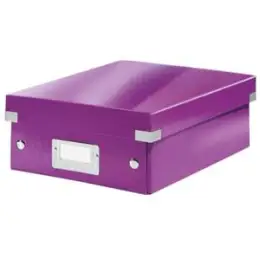 Organisationsbox Leitz 6057-00-62 60570062 Click & Store klein violett, mit 2 flexiblen Trennwänden