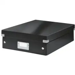 Organisationsbox Leitz 6058-00-95 60580095 Click & Store mittel schwarz, mit 3 flexiblen Trennwänden