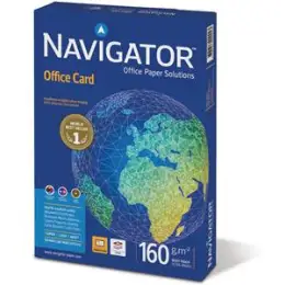 Papier Navigator 82487A16S Office Card weiß A4 160g, Pack 5 x 250 Blatt