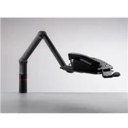 Telefonarm Novus 710+0005+000 anthrazit Telefonschwenkarm mit 2-teiligem Gelenkarm und 1-Zwinge