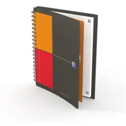 Collegeblock Oxford 400080788 Meetingbook Connect B5 kariert 5x5mm 80 Blatt 80g grau