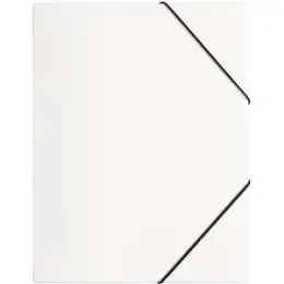 Gummizugmappe Pagna 21613-02 A4 PP weiß 3 Einschlagklappen, Gummizug