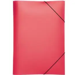 Gummizugmappe Pagna 21613-03 A4 PP rot 3 Einschlagklappen, Gummizug