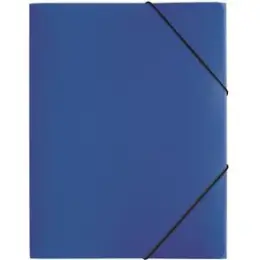 Gummizugmappe Pagna 21613-07 A4 PP blau 3 Einschlagklappen, Gummizug