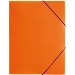Gummizugmappe Pagna 21613-09 A4 PP orange 3 Einschlagklappen, Gummizug