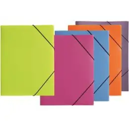 Gummizugmappe Pagna 21613-17 A4 PP lindgrün 3 Einschlagklappen, Gummizug