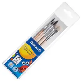 Pinsel Starter-Set Pelikan 718163 Pi5/SB 3 Haarpinsel 2/4/6, 2 Borstenpinsel 6/10
