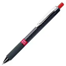 Gelroller Pentel K497-B Oh!Gel 0,35mm rot mit Druckmechanik, Pack 12 Stk