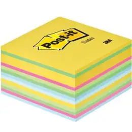 Haftnotizwürfel Post-it 2030U 76 x 76 mm in Ultrafarben 450Blatt hellblau, ultragelb, ultragrün, ultrapink