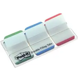 Haftstreifen Post-it 686L-GBR Index Strong 25,4x38mm grün/blau/rot 3x22Streifen