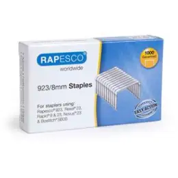 Heftklammern Rapesco 1236 923/8mm verzinkt, Pack 1000 Stk