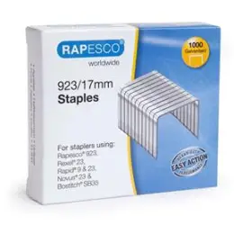 Heftklammern Rapesco 1240 923/17mm verzinkt, Pack 1000 Stk