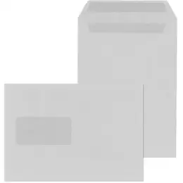 Versandtasche Rössler Kuvert 30006881 359418 C5 mit Fenster selbstklebend UWS 80g, Pack 500 Stk