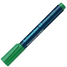 Permanentmarker Schneider 113304 Maxx 133 1-4mm, Keilspitze, grün, Pack 10 Stk