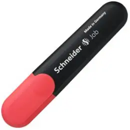 Textmarker Schneider 1502 Job 1-5mm, Keilspitze, rot