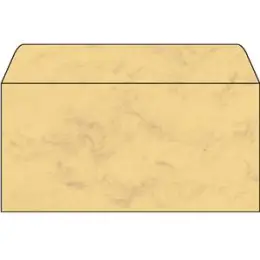 Marmor-Briefumschlag Sigel DU172 DIN lang Marmor sandbraun 90g, Pack 50 Stk