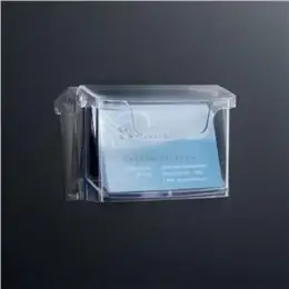 Wand-Visitenkartenhalter Sigel LH326 acrylic 96x60x25mm mit Deckel für 60 Karten