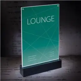 Tischaufsteller Sigel TA420 luminous Acryl A4 beleuchtbar